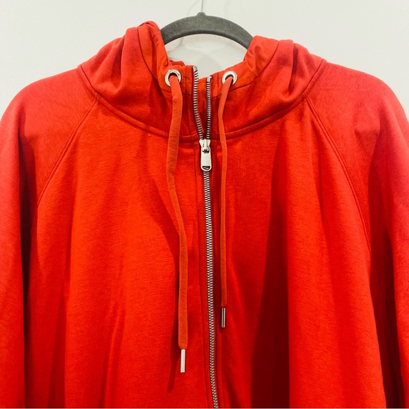 ATHLETA On My Way Triumph Zip-Up Hoodie Organic Cotton Orange Rust Size 3X - Picture 7 of 15
